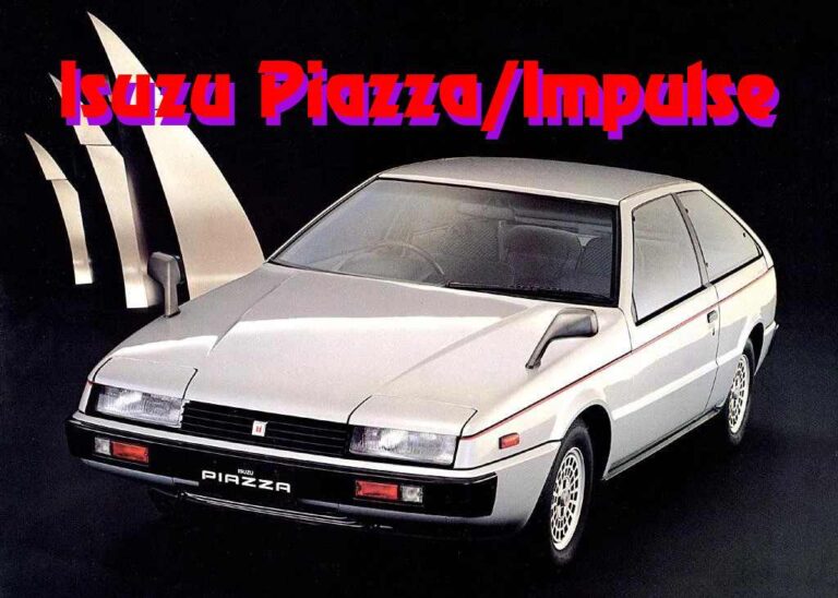 Japońsko-amerykańskie coupe kompaktowe czyli Isuzu Piazza